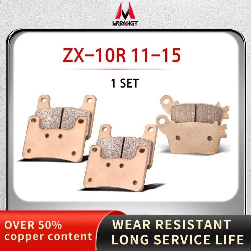 Sintered Metal Brake Pads for Kawasaki ZX-10R 2004–2015 Z1000 Z1000SX 2010–2017 – Brake Pad Tools – Front / Rear / Set – from $26