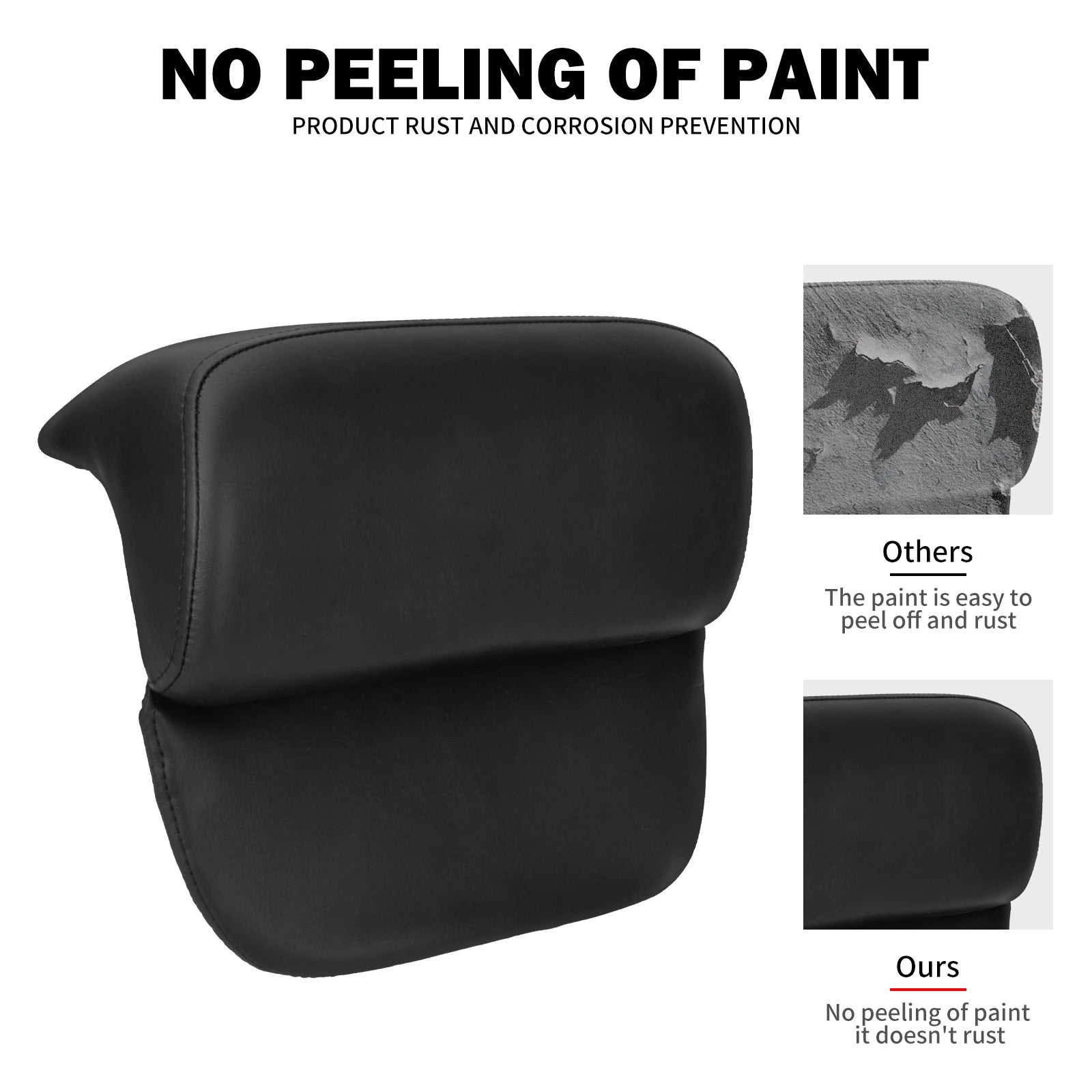 Motorcycle Chopped Razor Tour Pack Backrest Pad Trunk Cushion Pad PU Plastic For Harley Touring Road Street Electra Glide 14-25