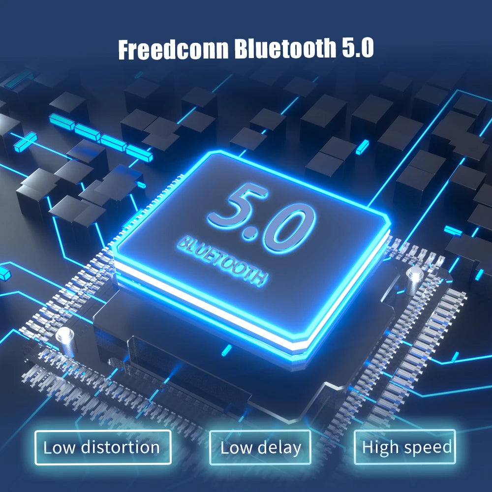 FREEDCONN T-MAX PRO Motorcycle Bluetooth Intercom – 6-Rider 1200m