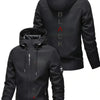 All Season Heavy Duty Motorcycle Jacket with Hood