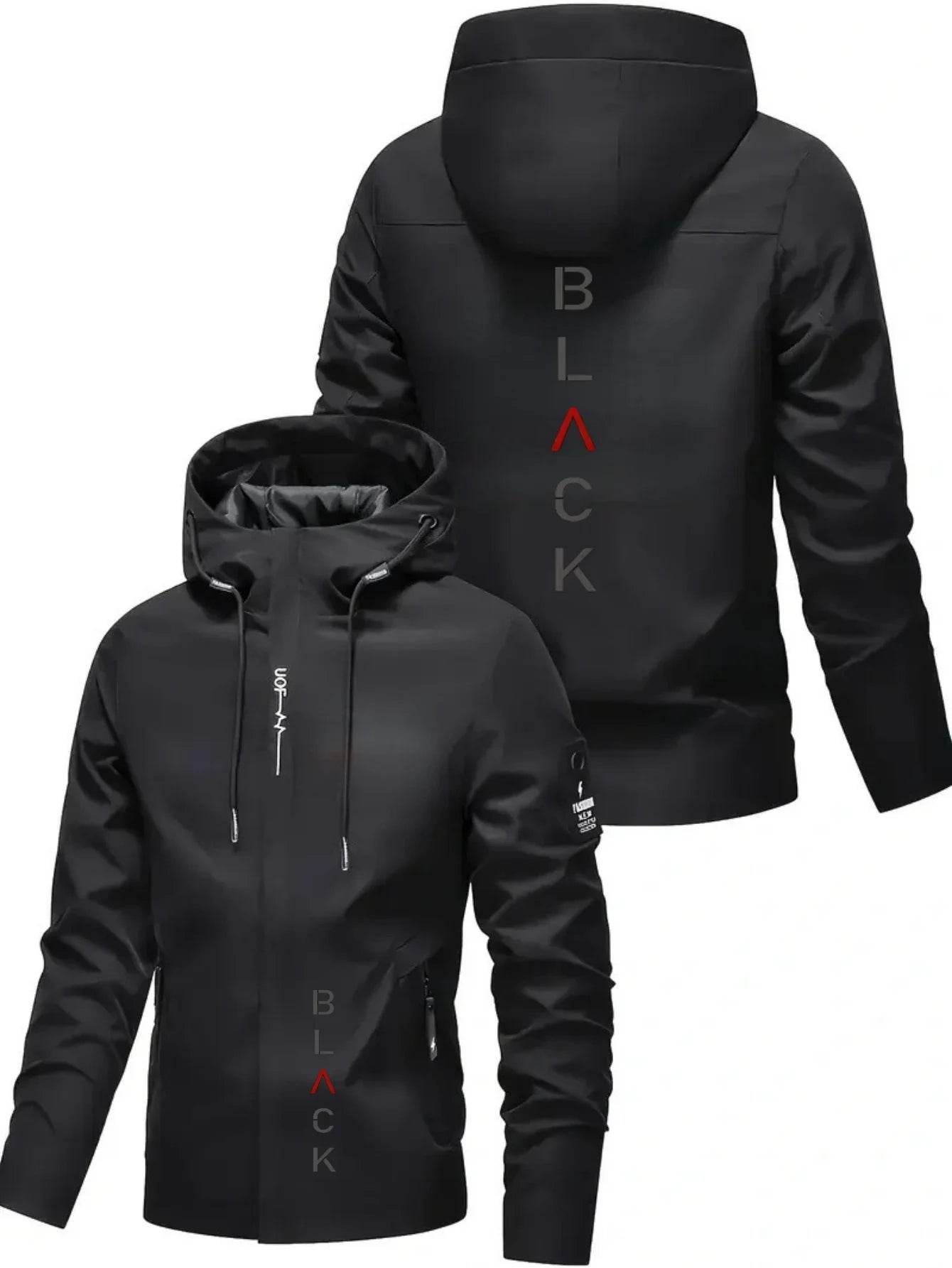 All Season Heavy Duty Motorcycle Jacket with Hood