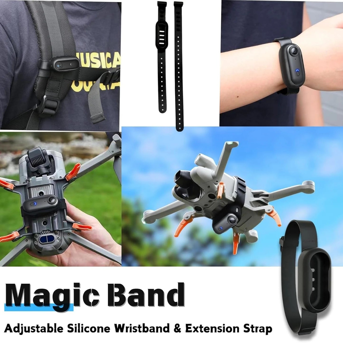 1080P Thumb Motorcycle Helmet Cam Tiny Portable Spring Clip POV Action Camera 8MP Sony Sensor Hands-Free Vlogging Motorcycle Camera for Cycling Motorcycle Bike