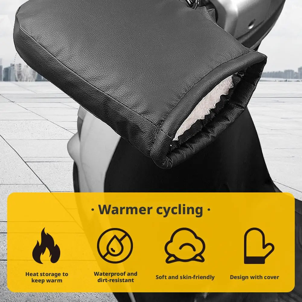 PU Handlebar Muffs Windproof Waterproof