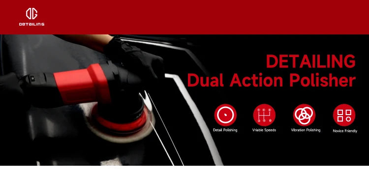 DETAILING North Wolf 900W Dual Action Car Polisher – 15mm / 21mm Orbit – 5" / 6" Pad – 6-Speed – 110V US / 220V EU – Machine Only or Set – CE Certified – $171–305