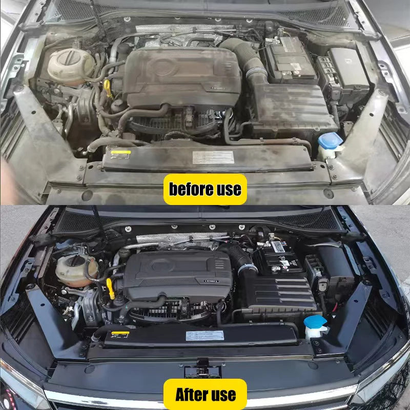 Car Engine Bay Cleaner and Automobile