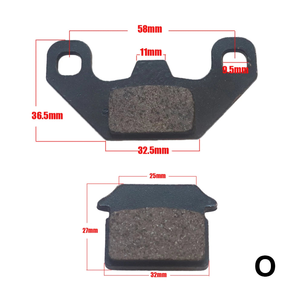 Motorcycle Brake Pads 50cc–250cc – Brake Pad Tools – ATV Quad Go Kart Chinese Dirt Pit Bike Scooter Hydraulic Front / Rear – Metal – 1 Pair – $15