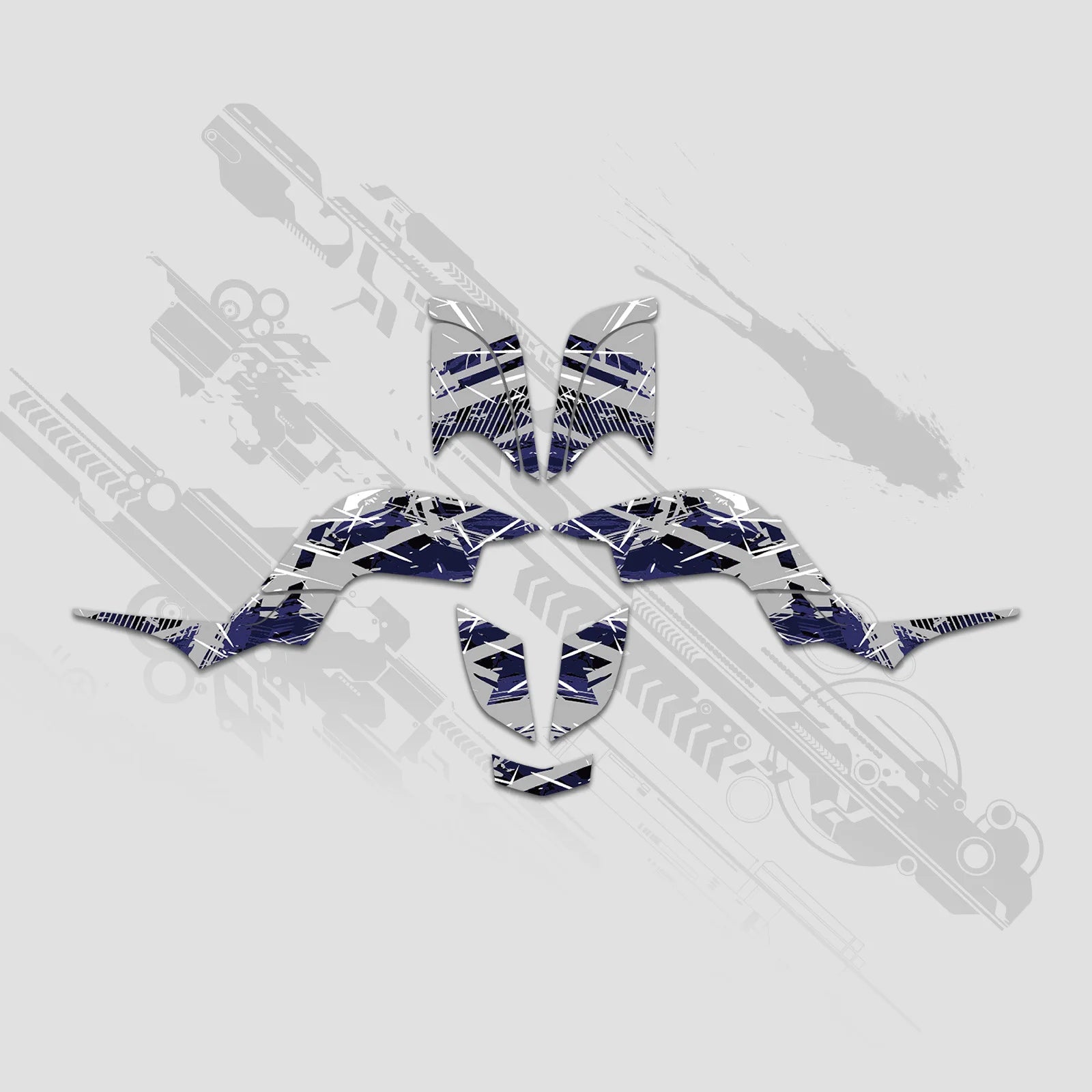 NICECNC ATV Fairing Graphics Background Decals Sticker Kit for Yamaha Raptor 660 YFM660 2001–2005 – 3M Vinyl 28MIL – Anti-UV – Custom Option – 6 Designs – $76–$85