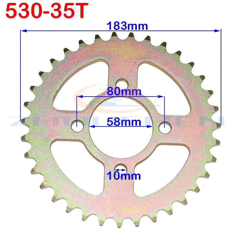 530 Rear Sprocket 31-45T ATV Kart 150cc
