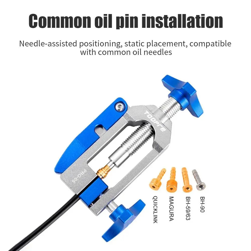 Hydraulic Disc Brake Hose Cutter and Oil Needle Installation Tool – Brake Line Tools – U-Guide Precise Cutting for Bicycle Hydraulic Brake Hose – Aluminium Blue or Nylon Black – from $32