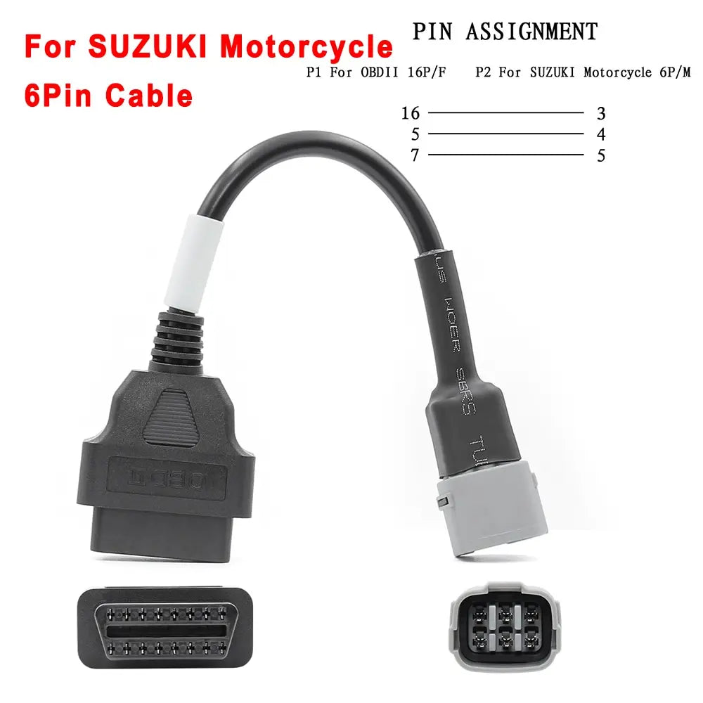 ITCARDIAG ELM327 V1.5 Motorcycle OBD2 Adapter Cable Kit – EFI Bikes – Yamaha Honda Kawasaki Suzuki Ducati KTM Harley – Android – $37–48