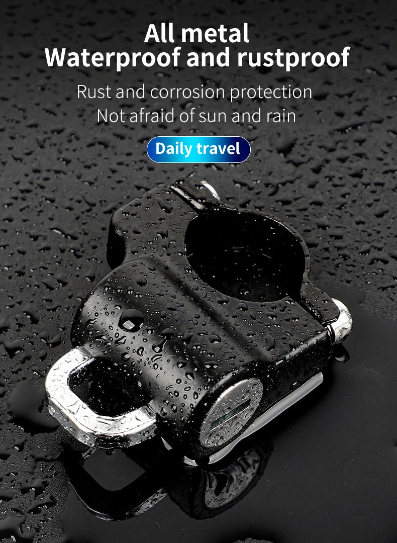 WEST BIKING Mini Bike Helmet Lock Portable Aluminum Alloy Bicycle Motorcycle Anti-theft Safety Lock MTB Road Bike Accessories