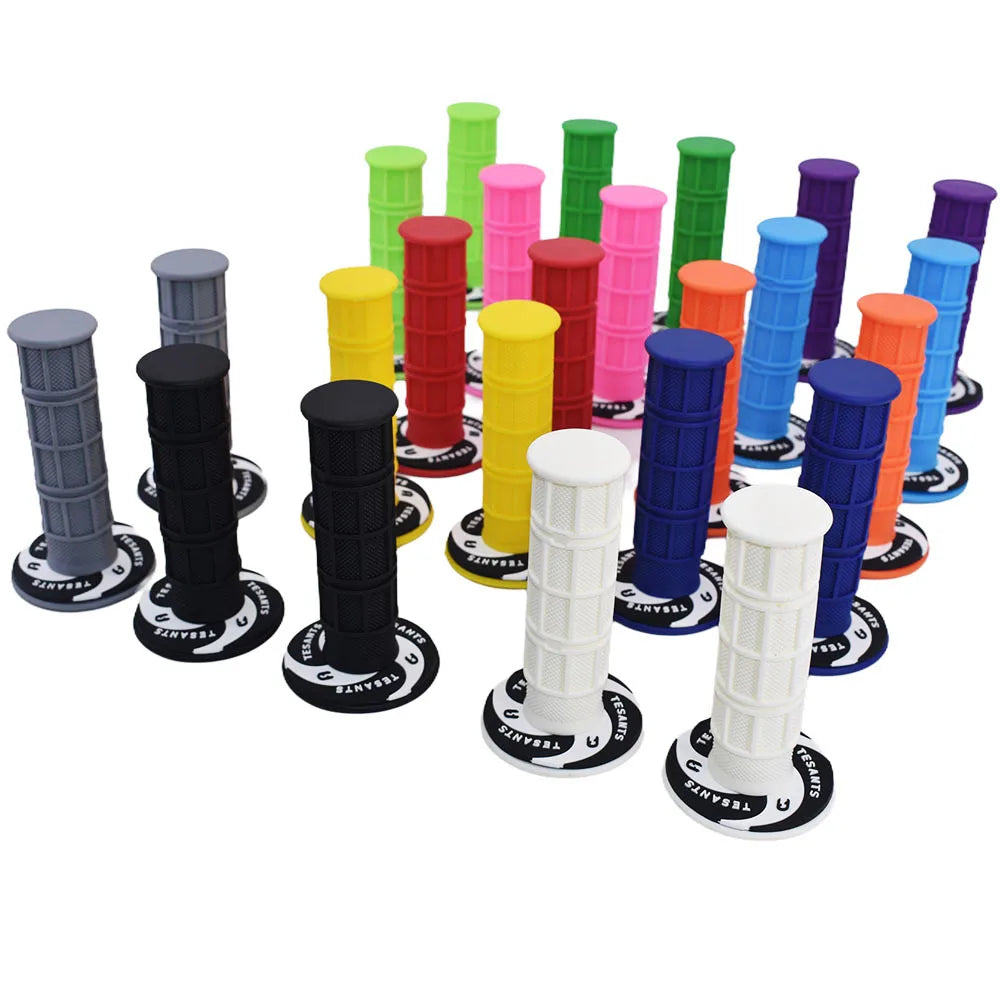 Pit Pro Racing Dirt Bike Handlebar Grips Colourful Soft Rubber Left 22mm Right 24mm Universal Anti-Slip Racing Grips for Pit Bike Motocross ATV Motorcycle – 21 Colors Ships from US/AU/DE (1 Pair)