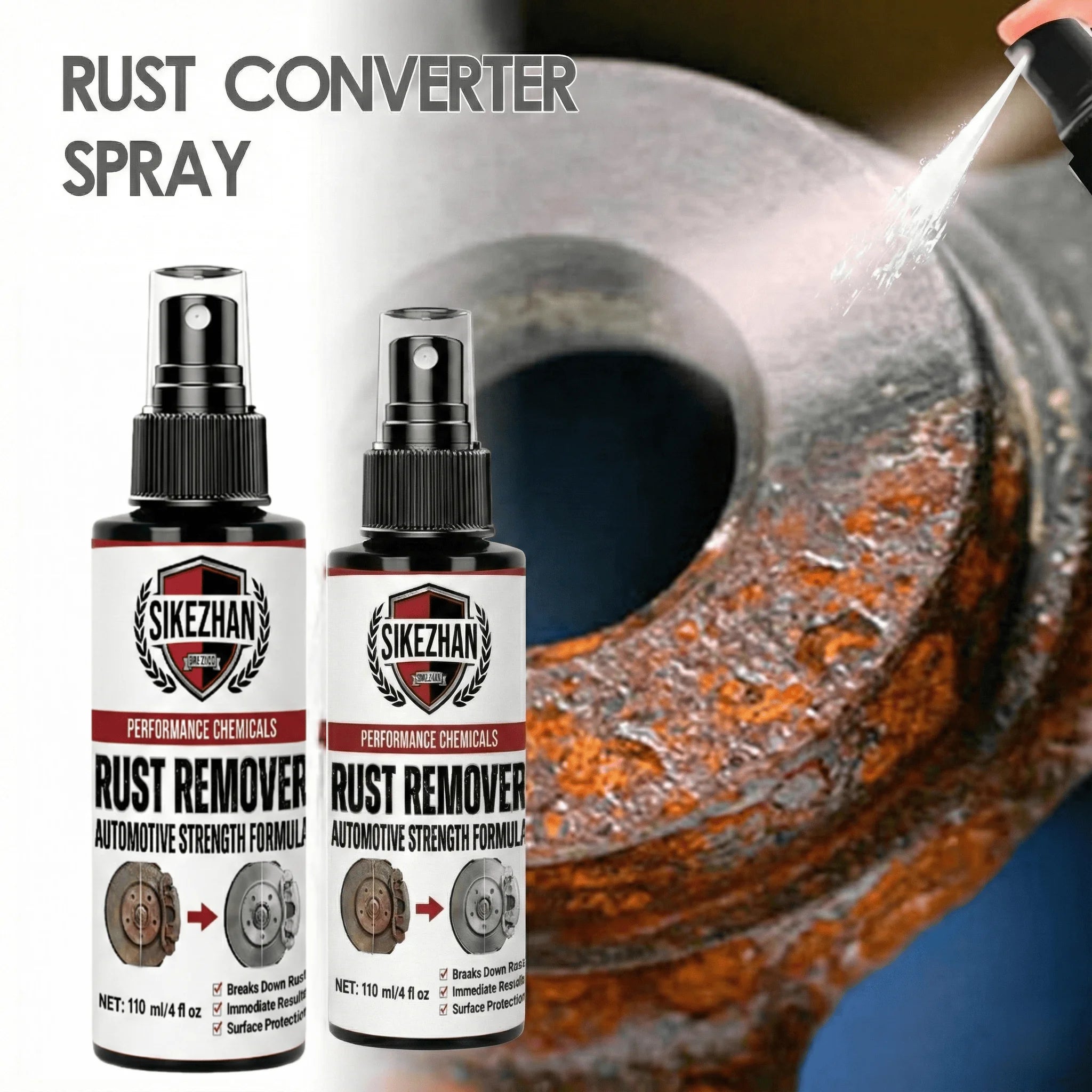 SIKEZHAN Car Rust Remover Spray Kit