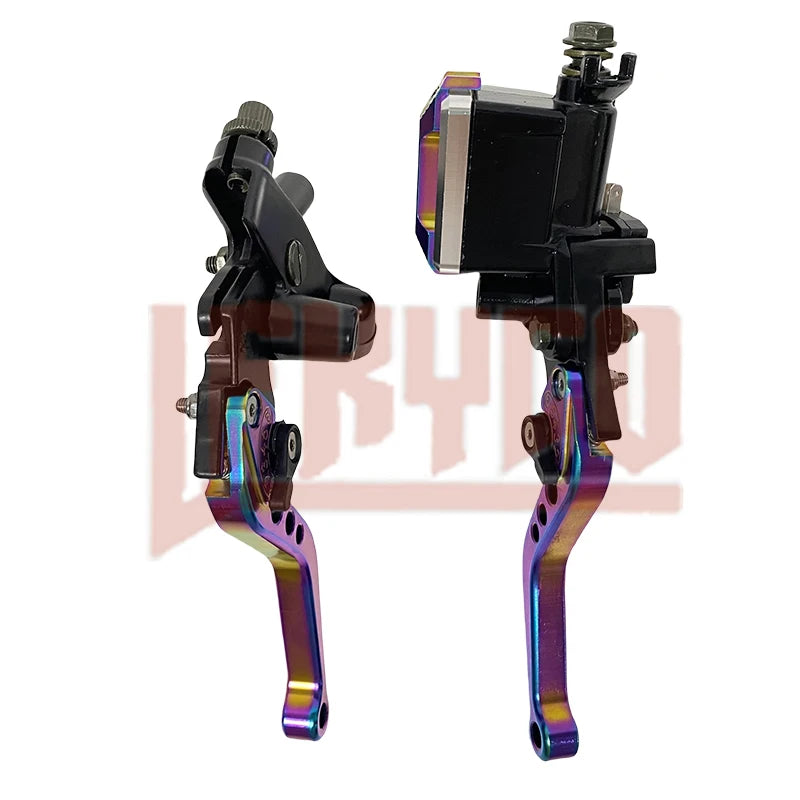 Universal 22mm Hydraulic Brake Master Cylinder & Clutch Lever Full Kit – CNC Aluminum – Honda / Yamaha – 6 Colors – $37–$42
