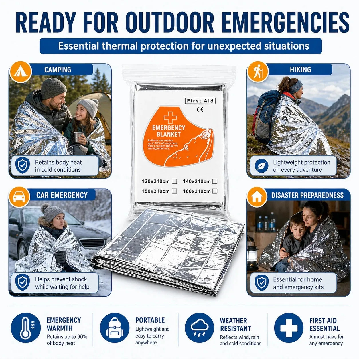 379-Piece IFAK Trauma First Aid Kit with MOLLE Pouch Emergency Survival Kit for Motorcycle Camping Hiking Car Travel Home Sports