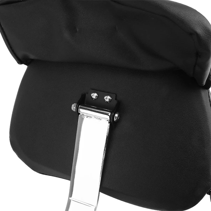 Motorcycle Adjustable Plug In Driver Backrest Rider Sissy Bar Pad For Harley Dyna Softail Electra Road Street Glide Road King