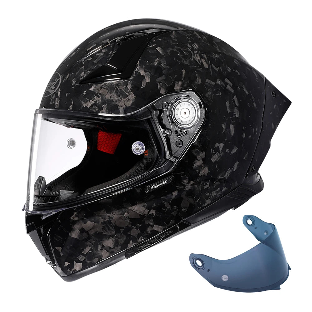 Carbon Fiber Helmets – Lightweight Full Face Motorcycle Helmet, DOT & ECE Approved for Men & Women
