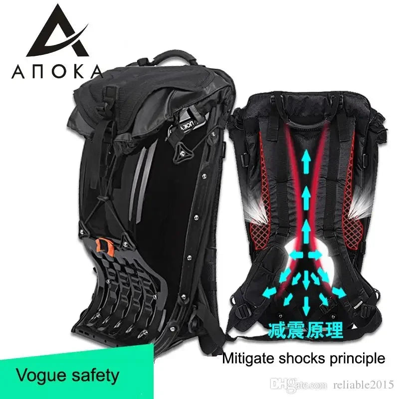 Motorcycle Backpack – 25L Hard Shell Waterproof Racing Backpack