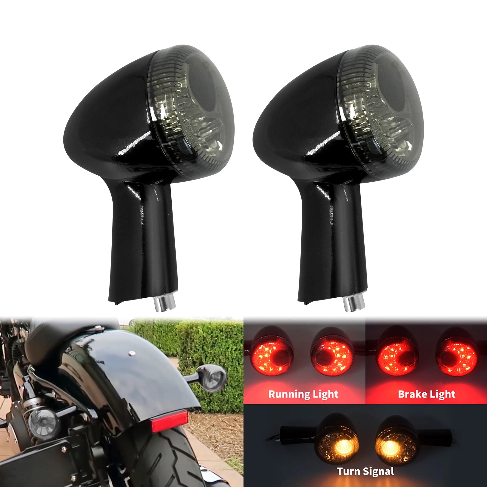 LED Turn Signal Bulbs – Rear LED Indicator & Brake Light for Harley Sportster