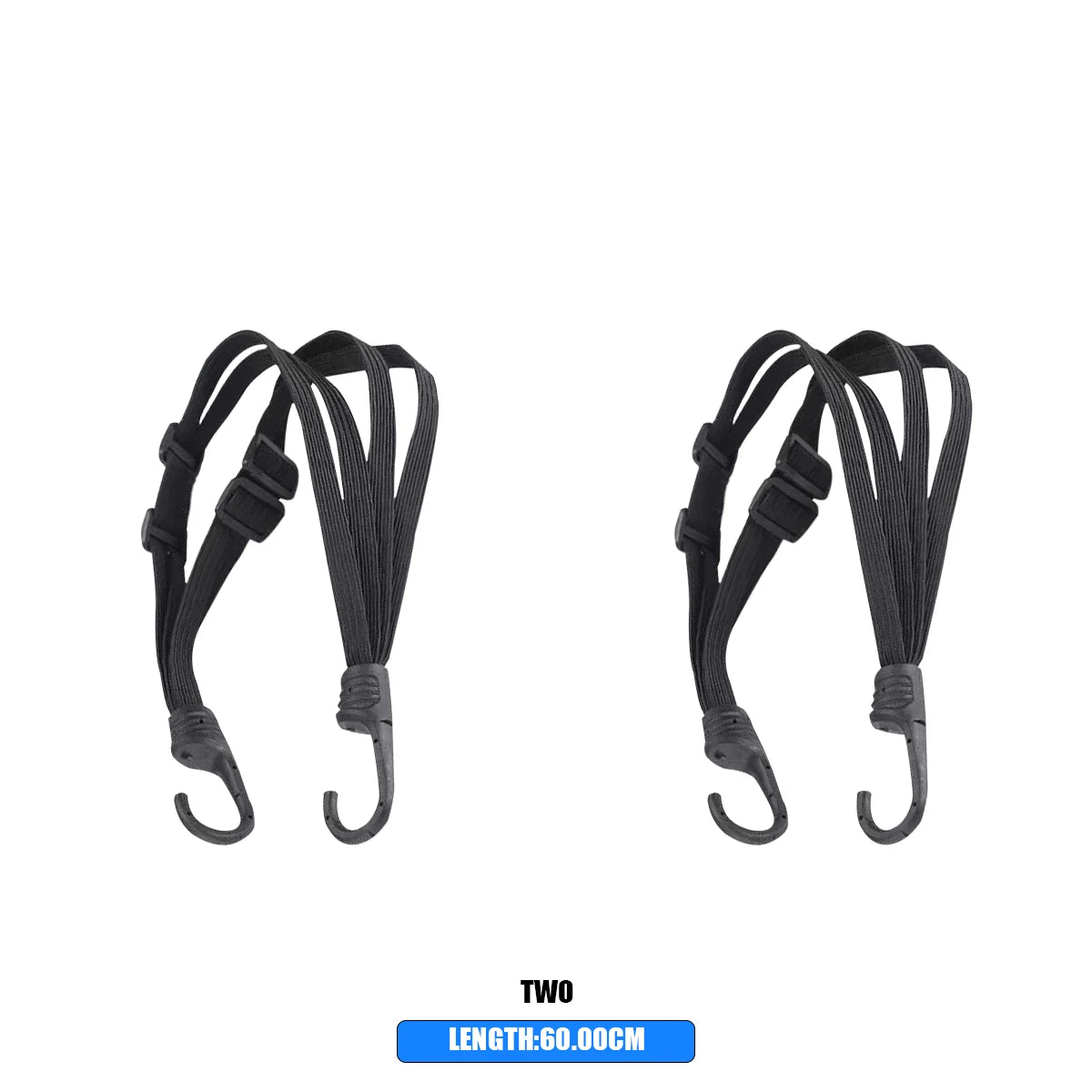 Universal 60cm Motorcycle Luggage Strap Moto Helmet Gears Fixed Elastic Buckle Rope High-Strength Retractable Protective Net