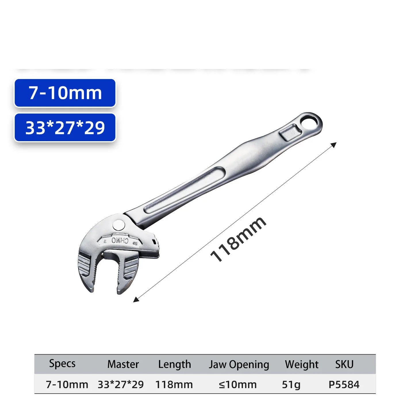 NIUXIANG Crab Claw Wrench – Heavy-Duty Adjustable Ratchet Self-Locking Wide Jaw – Auto / Motorcycle / Pipe Repair – from $10