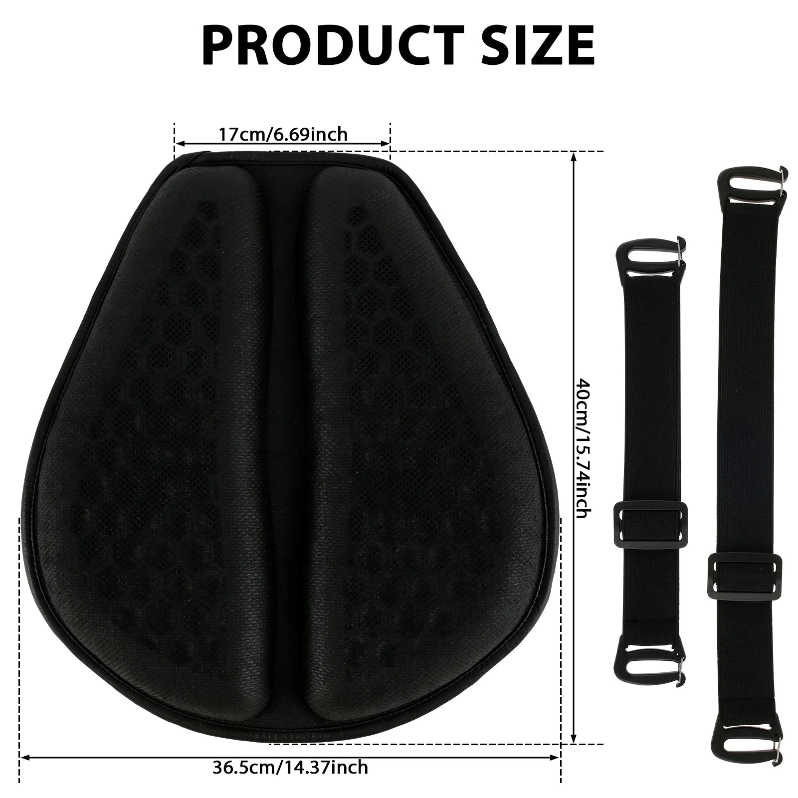 Motorcycle Seat Cushion – 3D Honeycomb Gel Pad Anti-Slip