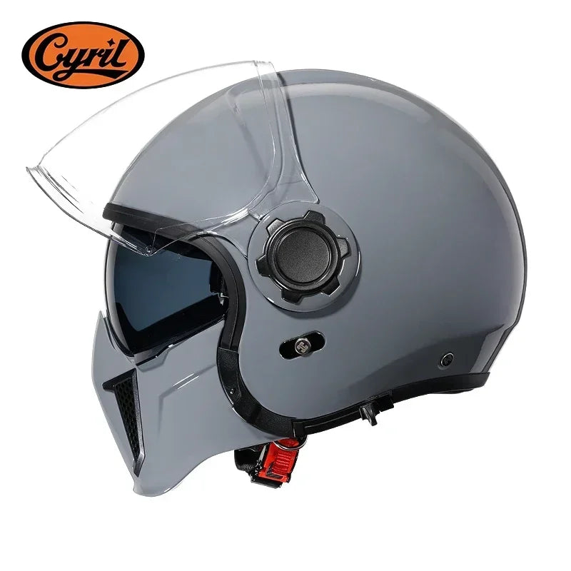 Retro Modular Helmet with DOT ECE Certification