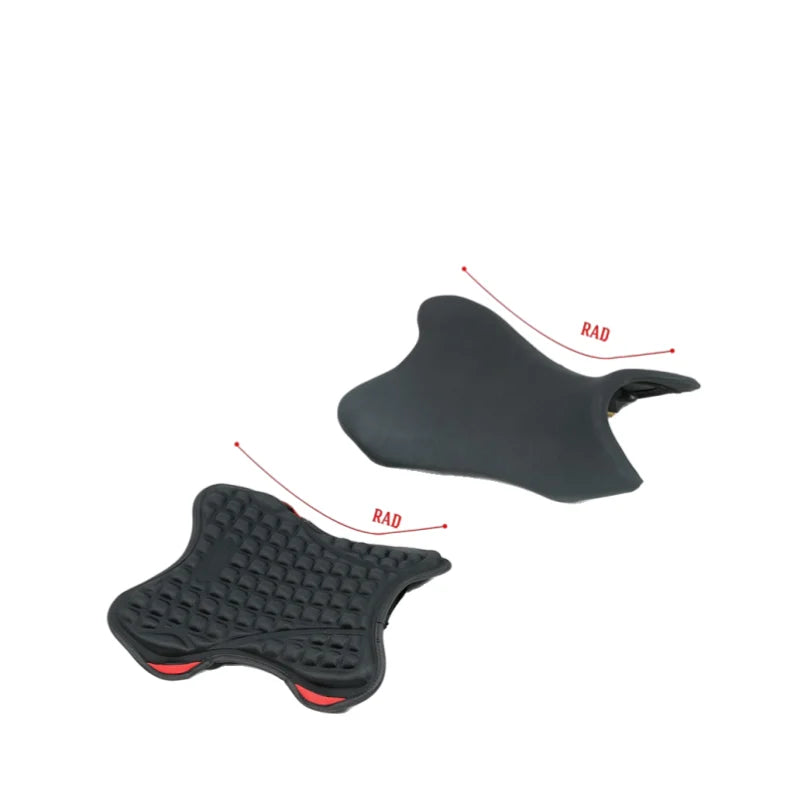 Black Comfort Gel Motorcycle Seat Pad Breathable Universal Shock Absorbing Cushion Bike Seat Cover for Advanced Mountain Riding