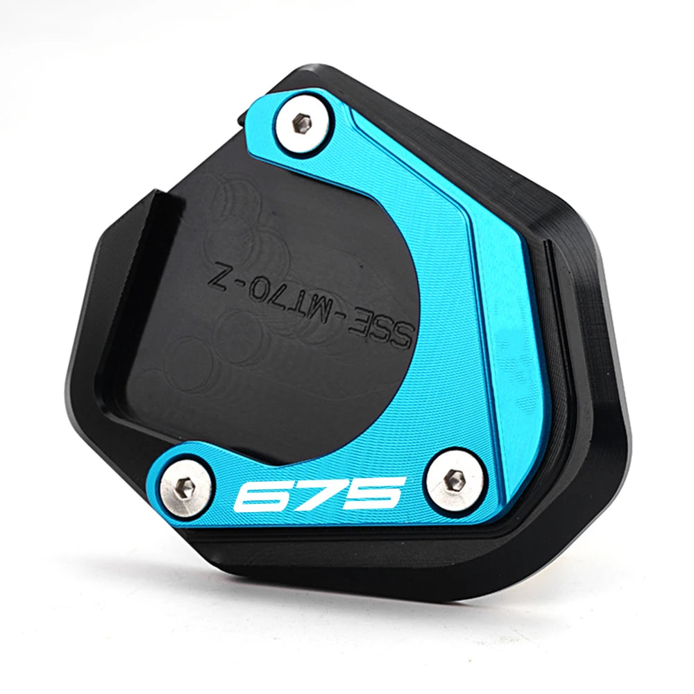 Motorcycle For CFMOTO 675NK 675SR 675SS 675SR-R CF 675 NK SR SS SR-R Aluminum Side Stand Kickstand Enlarger Plate Extension Pad – ZEXDDI CNC Aluminum 6061 Gold Black Sky Blue Blue Grey