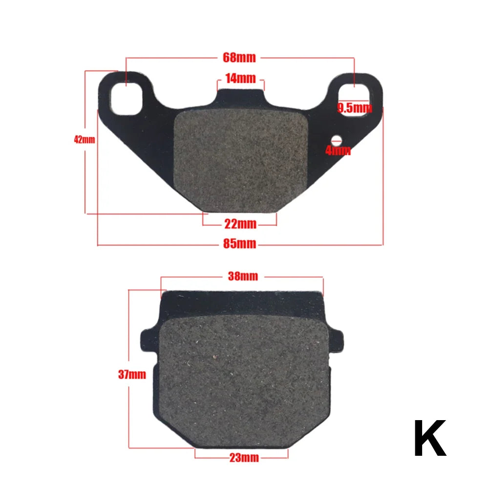 Motorcycle Brake Pads 50cc–250cc – Brake Pad Tools – ATV Quad Go Kart Chinese Dirt Pit Bike Scooter Hydraulic Front / Rear – Metal – 1 Pair – $15