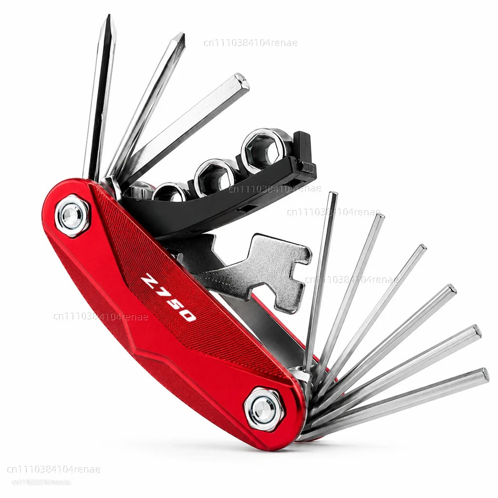 DragonflyMoto Kawasaki Z750 / Z750R / Z750S Multi-Tool Kit – CNC 6061 Anodized Aluminum – 6 Colors – Screwdriver + Wrench + Hex Key – $29