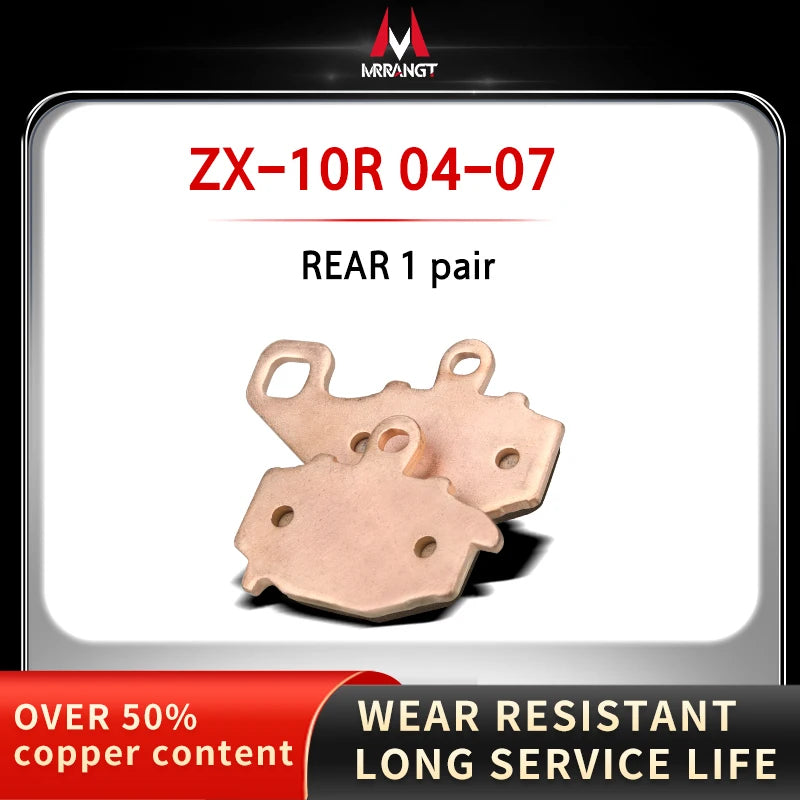 Sintered Metal Brake Pads for Kawasaki ZX-10R 2004–2015 Z1000 Z1000SX 2010–2017 – Brake Pad Tools – Front / Rear / Set – from $26