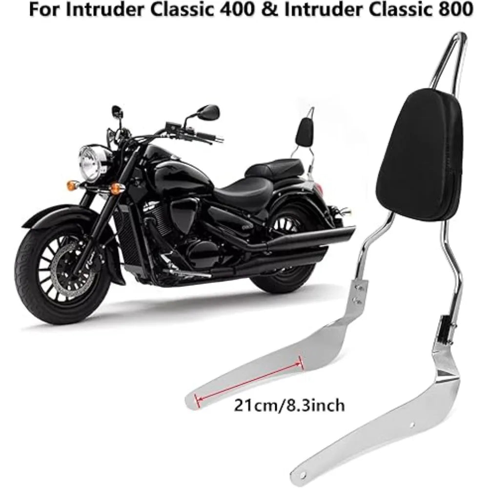 Motorcycle Passenger Rear Backrest Sissy Bar Luggage Rack Pad Kit For Suzuki Boulevard VL400 VL800 VL 800 400 M50 C50