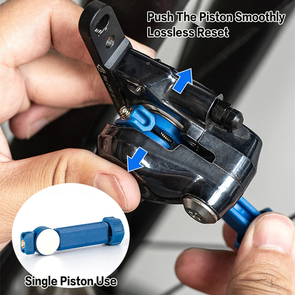 2-in-1 Bicycle Brake Pad Spreader Tool – Brake Bleeding Tools Durable PA6 Carbon Steel 360° Rotatable Hydraulic Disc Brake Caliper Piston Reset – 1 / 2 / 3 / 4 / 6 PC – from $10