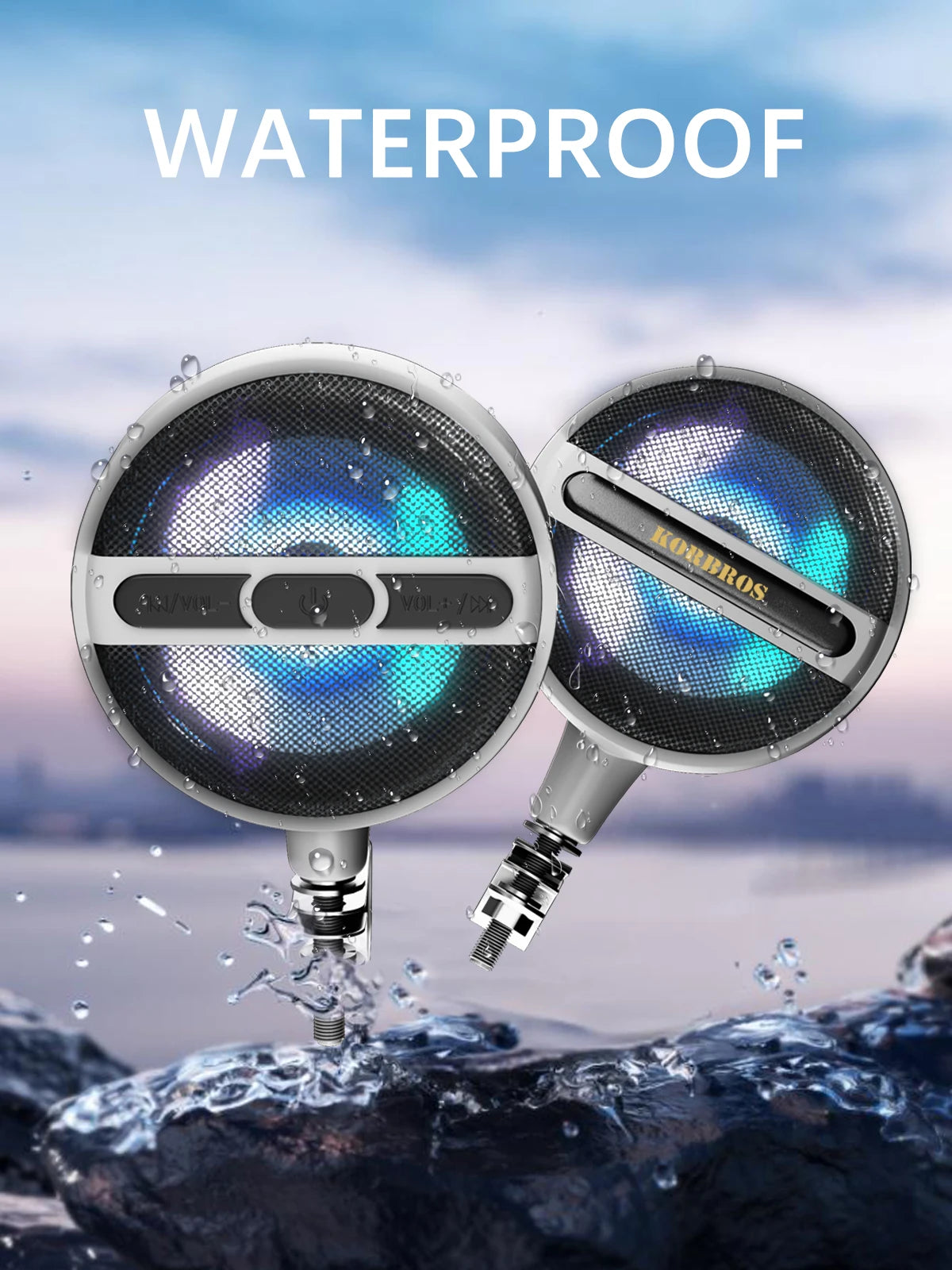 Motorcycle Speakers – Waterproof Bluetooth 12V Sound System
