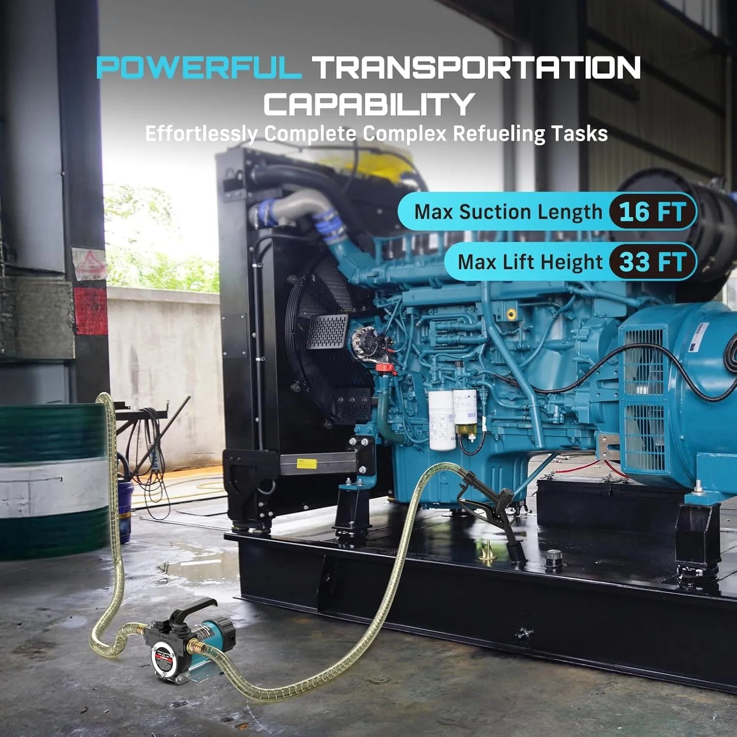 SEESII SL029 12V Diesel Pump 13GPM Kit