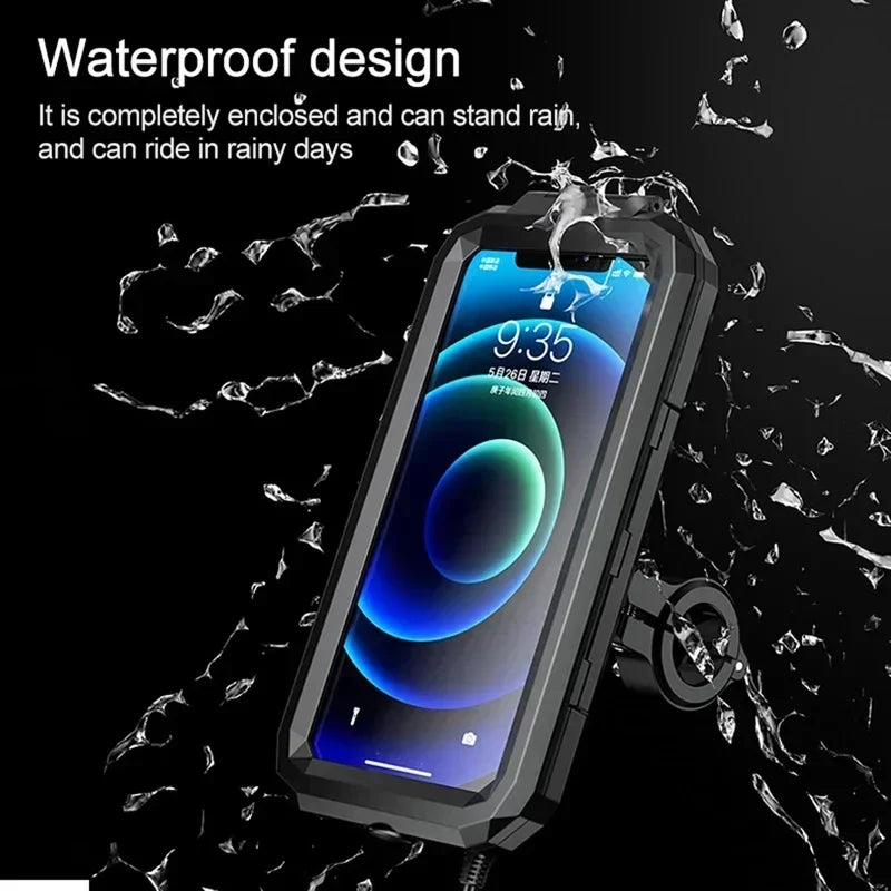 Motorcycle Wireless Charger Holder QC 3.0 Fast Charging Motorbike Phone Waterproof Cellphone Stand For iPhone 17 16 15 Samsung