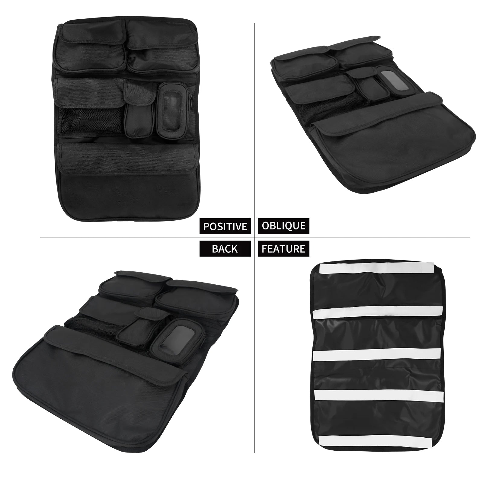 REWMTER Motorcycle Saddlebag Tour Luggage Organizer Lid Storage Bag for Harley Touring Road King Street Glide FLHR FLHTK 2014-Later – Nylon Waterproof Felt-Lined