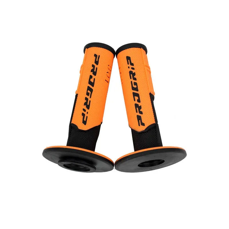 Motorcycle Handlebar Grips Universal Left 22mm Right 24mm 7/8" Rubber Tacky Gel Anti-Slip Vibration Reduction Off-Road Hand Grips Direct Install for Motorcycle ATV Motocross Dirt Bike – 7 Colors