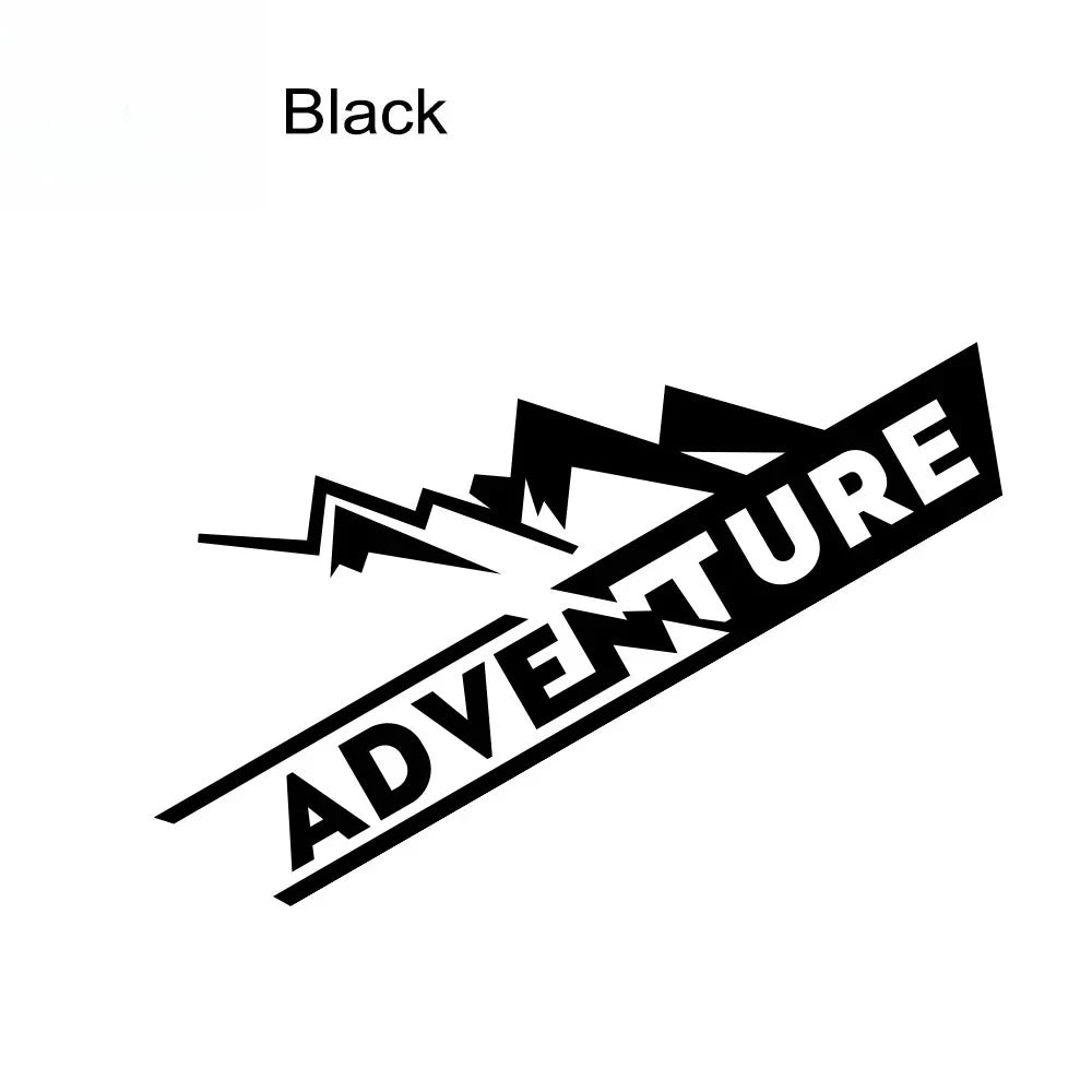 Adventure Motorcycle Top Box Vinyl Decal Sticker 16×6.2cm – Waterproof 3-Layer Transfer – for Honda Africa Twin / BMW GS 1200 1250 – White / Silver / Red / Black / Laser – $10