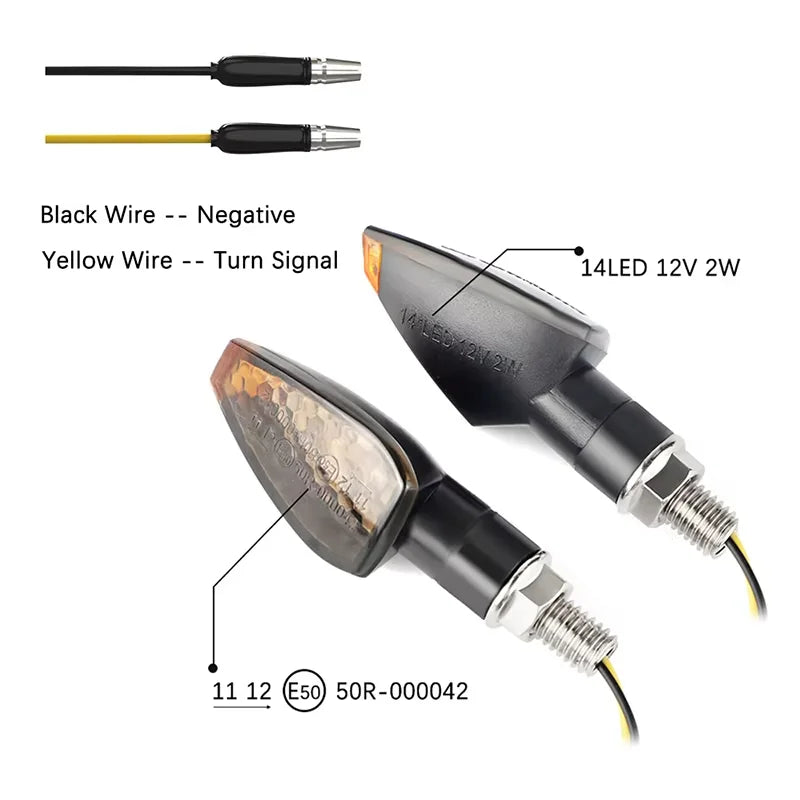 LED Turn Signal Bulbs – 12V Amber 10mm Universal Motorcycle Indicator