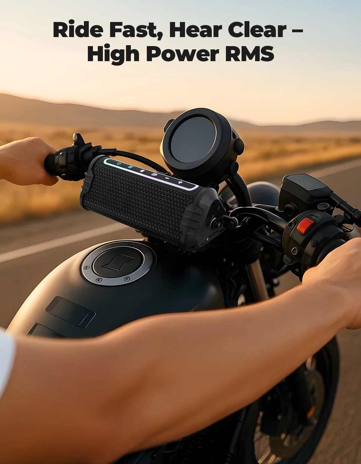 Motorcycle Speakers – KEMIMOTO Waterproof Bluetooth, USB & LED Audio