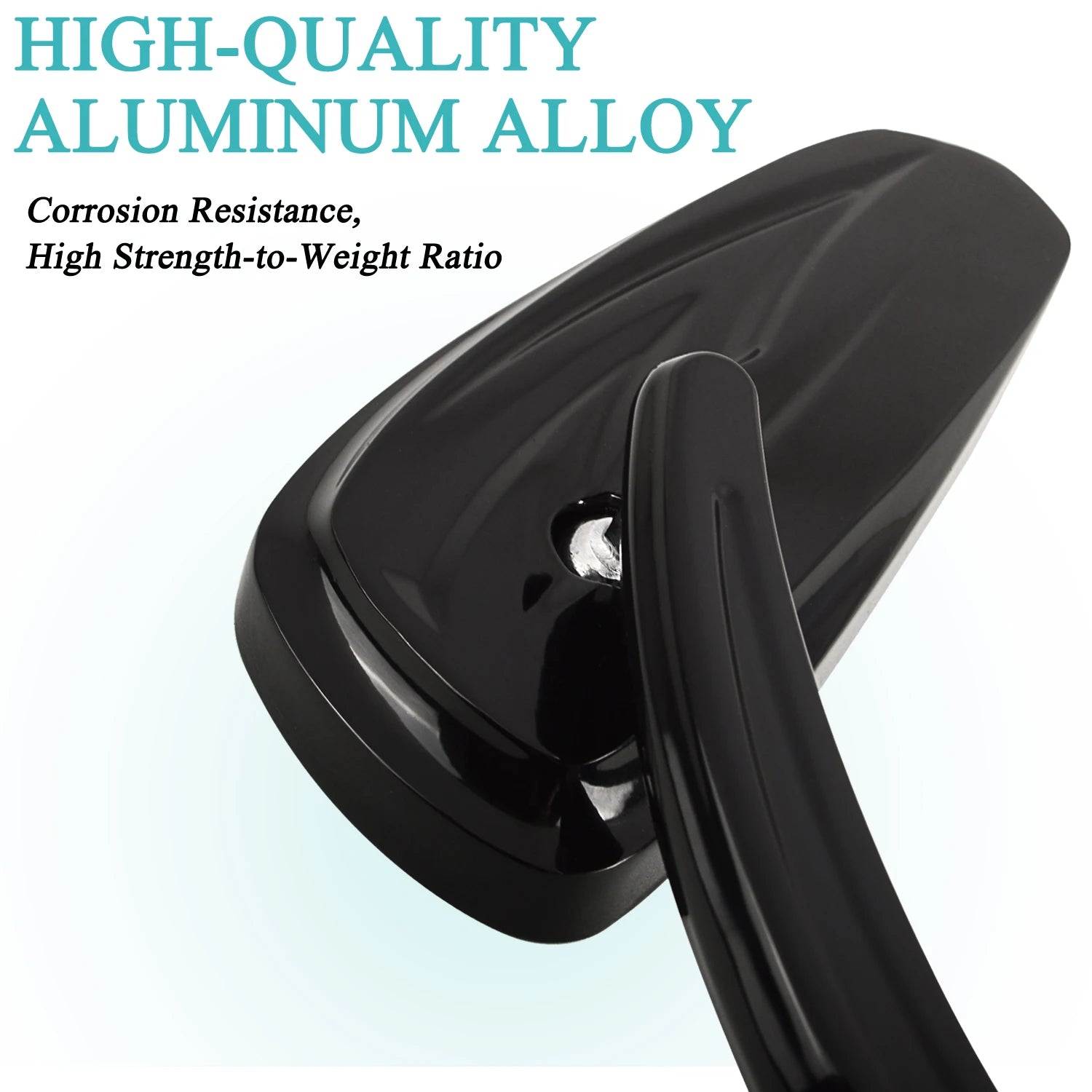 WOWTK Harley-Davidson 360° Adjustable Handlebar Rearview Mirror Pair 5/16" 24 UNF for Touring Sportster Softail Dyna Road King Electra Glide Fat Boy 1982-2026