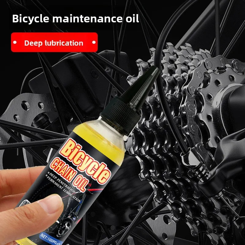 Bicycle & Motorcycle Dry Lube Chain Oil – MTB Road Bike Mountain Bike Fork Flywheel Chain Cycling – 100ml / 300ml – $12–22