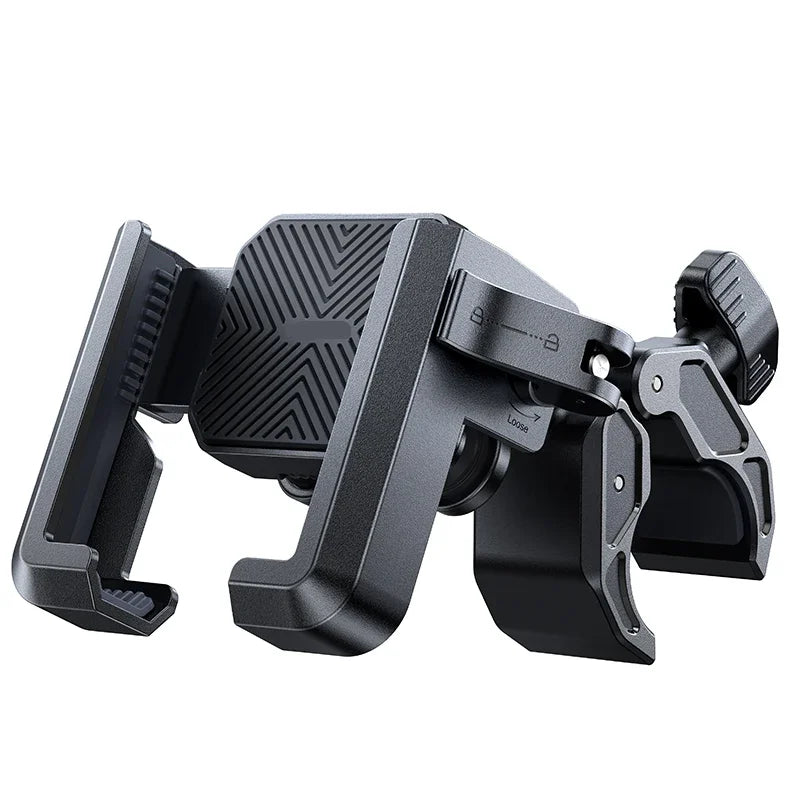 Dual Anti-Vibration Motorcycle Phone Mount – Universal Holder for 4.7–7" Phones