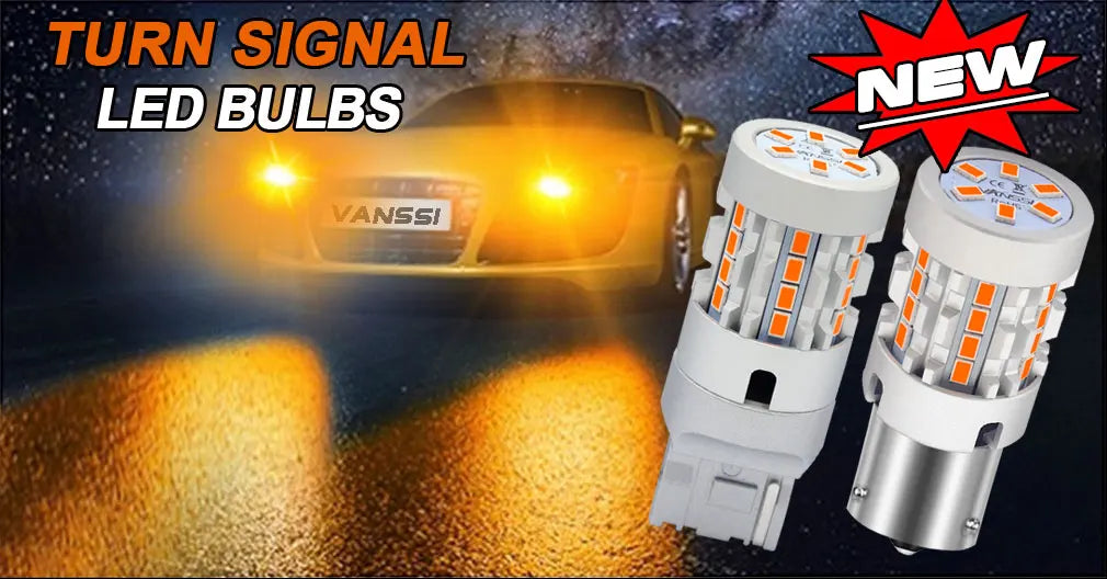 LED Turn Signal Bulbs – 2500LM W16W WY16W 921 T15 CANBUS LED Bulbs