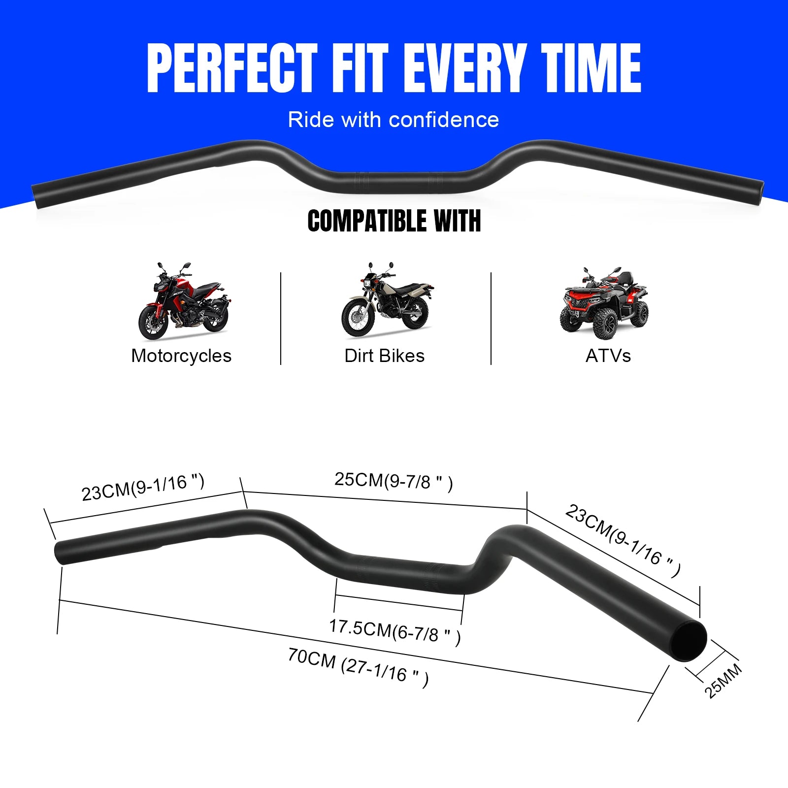 Motorcycle 22mm 25mm Drag Bar Handlebar Handle Dimpled For Harley Sportster XL883 XL1200 X48 Dany Softail Fat Bob Boy FLST FXST