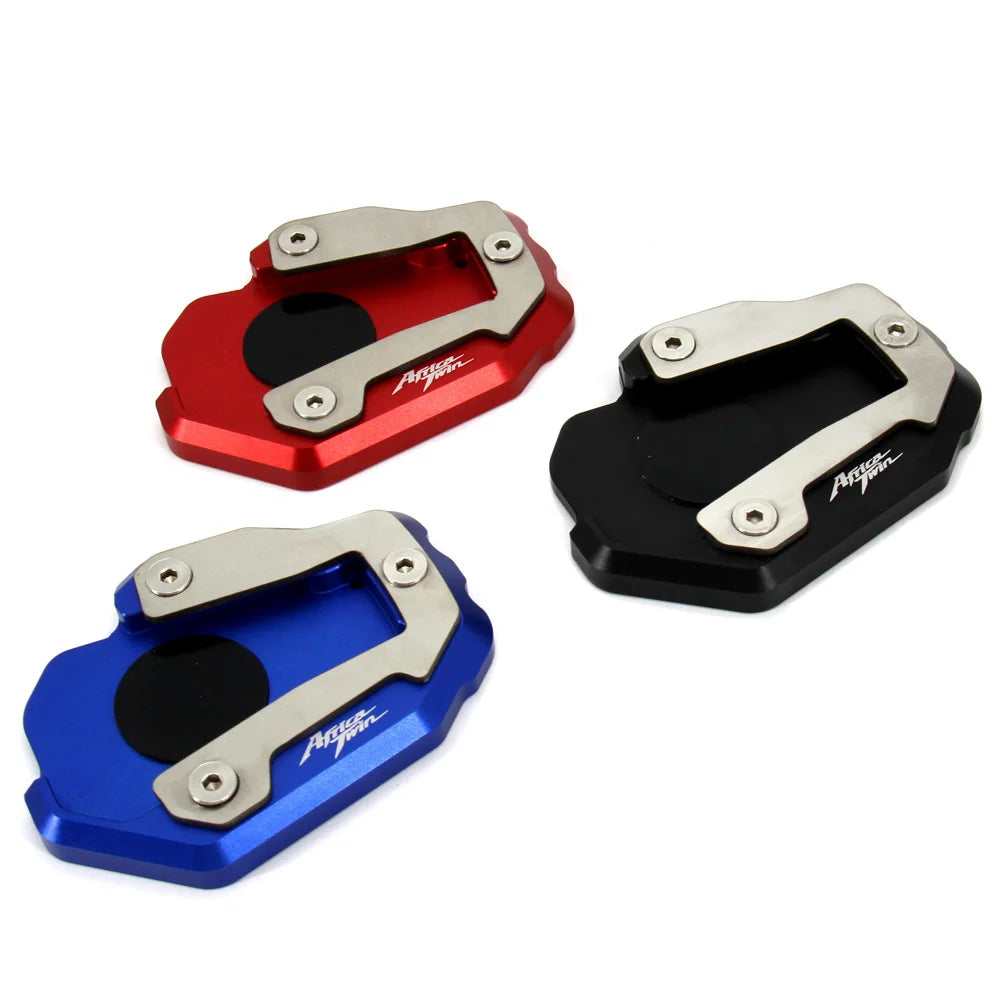 For Honda CRF1100L CRF 1100 L L4 Africa Twin 2020-2025 Motorcycle CNC Kickstand Foot Side Stand Extension Support Enlarge Plate – Otilli 6061-T6 Billet Aluminium CNC Black Blue Red