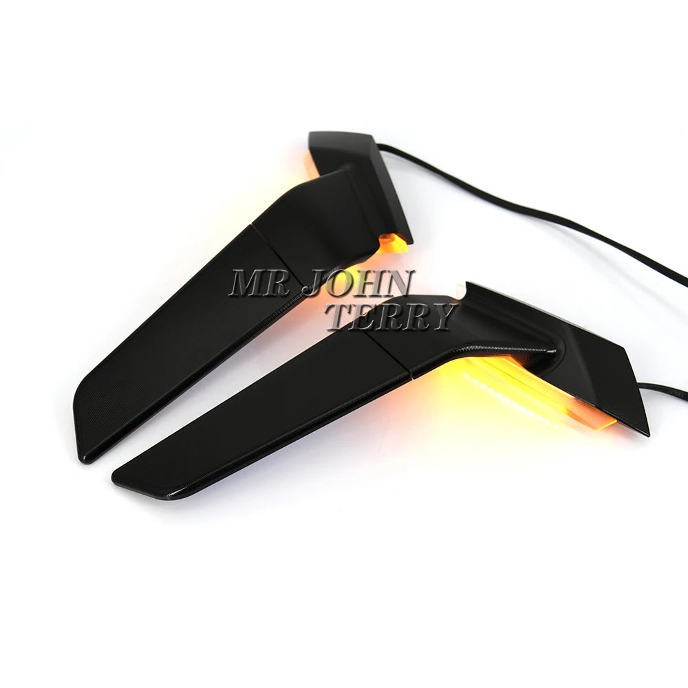 Motorcycle Rearview Rear View Side Mirrors With LED Turn Signal Light For BMW S1000RR S1000 RR S 1000 RR s1000rr 2019-2026