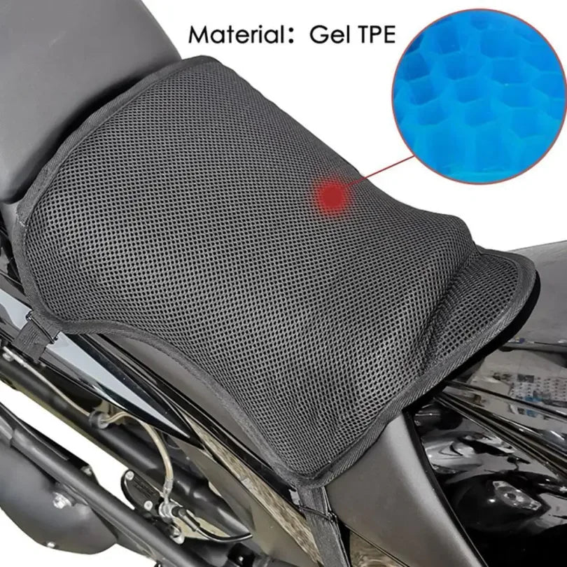 Motorcycle Seat Cushion – Gel Pad Breathable Anti-Slip Heat Insulation